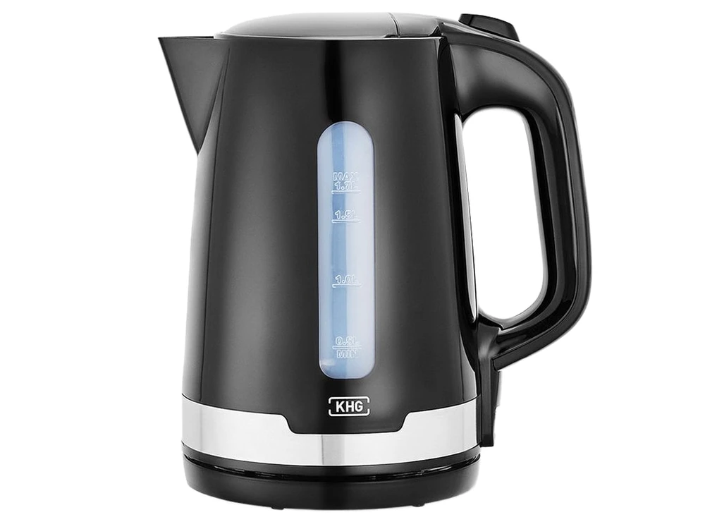 KHG Wasserkocher WK-1708 SE2, schwarz, Kunststoff, 1.7 Liter, 2200W