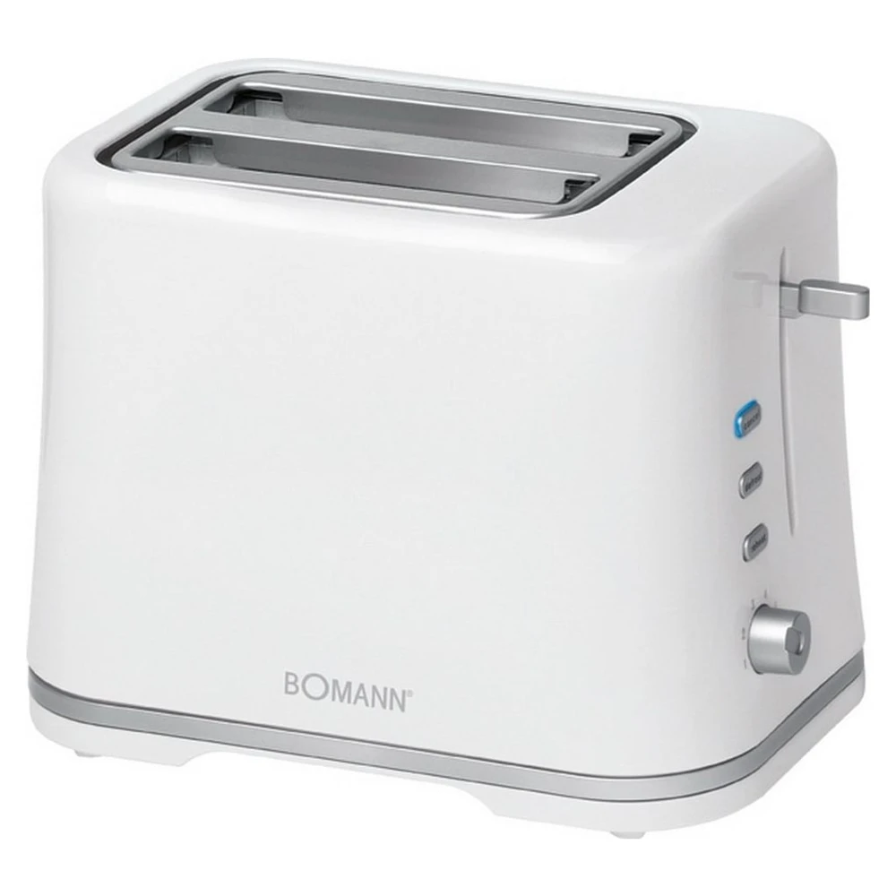 BOMANN Toaster TA 1577 CB, 2 Scheiben, 870 W, Brötchenaufsatz, Cool-Touch